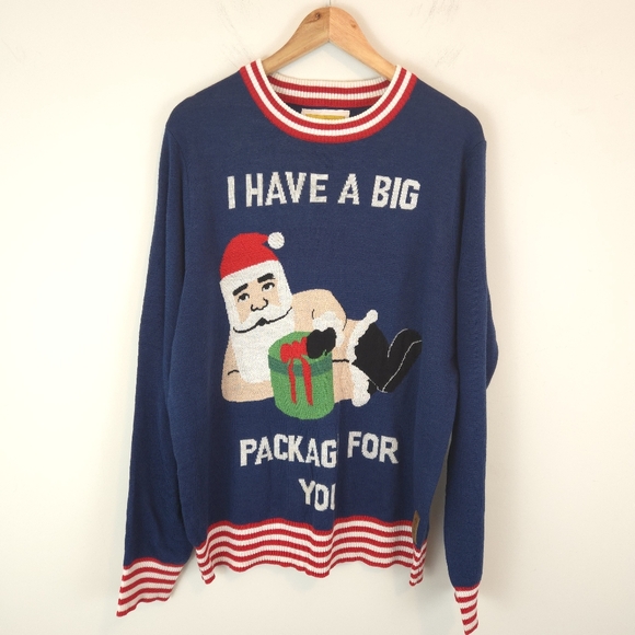 Tipsy Elves Other - Tipsy Elves Men's Big Package Ugly Christmas Sweater